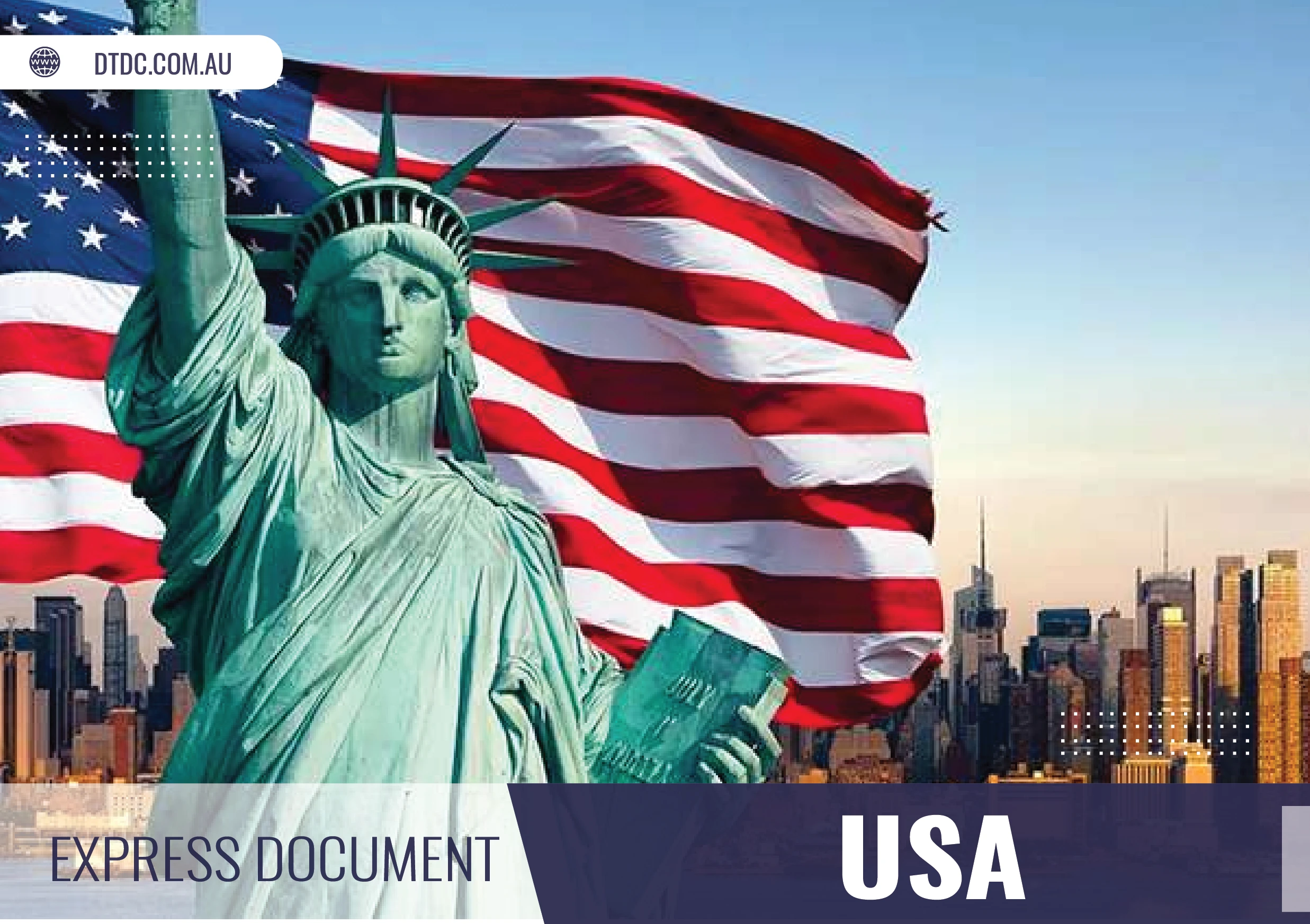 Express document to USA - DTDC Australia