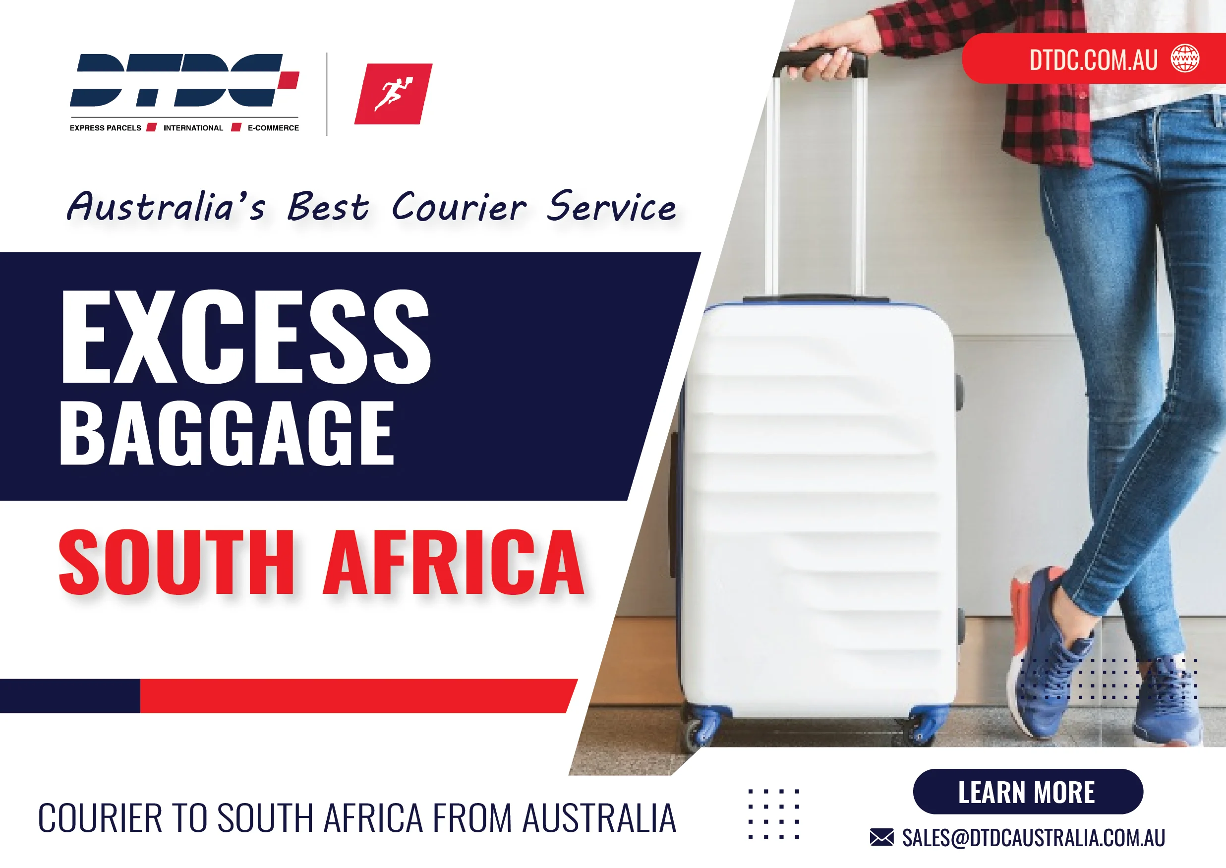 Excess Baggage to South Africa - DTDC Australia