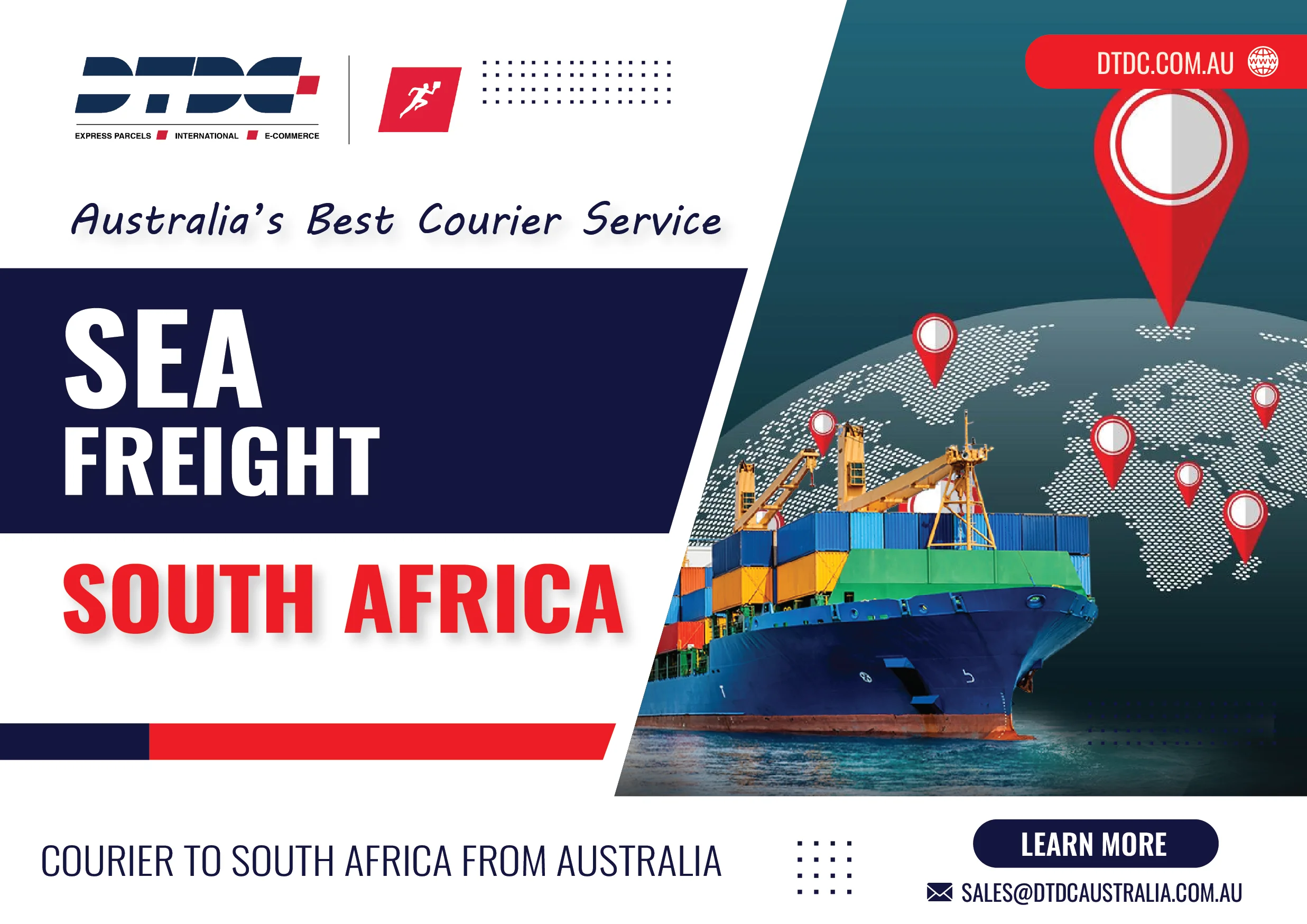 Sea Freight to South Africa - DTDC Australia