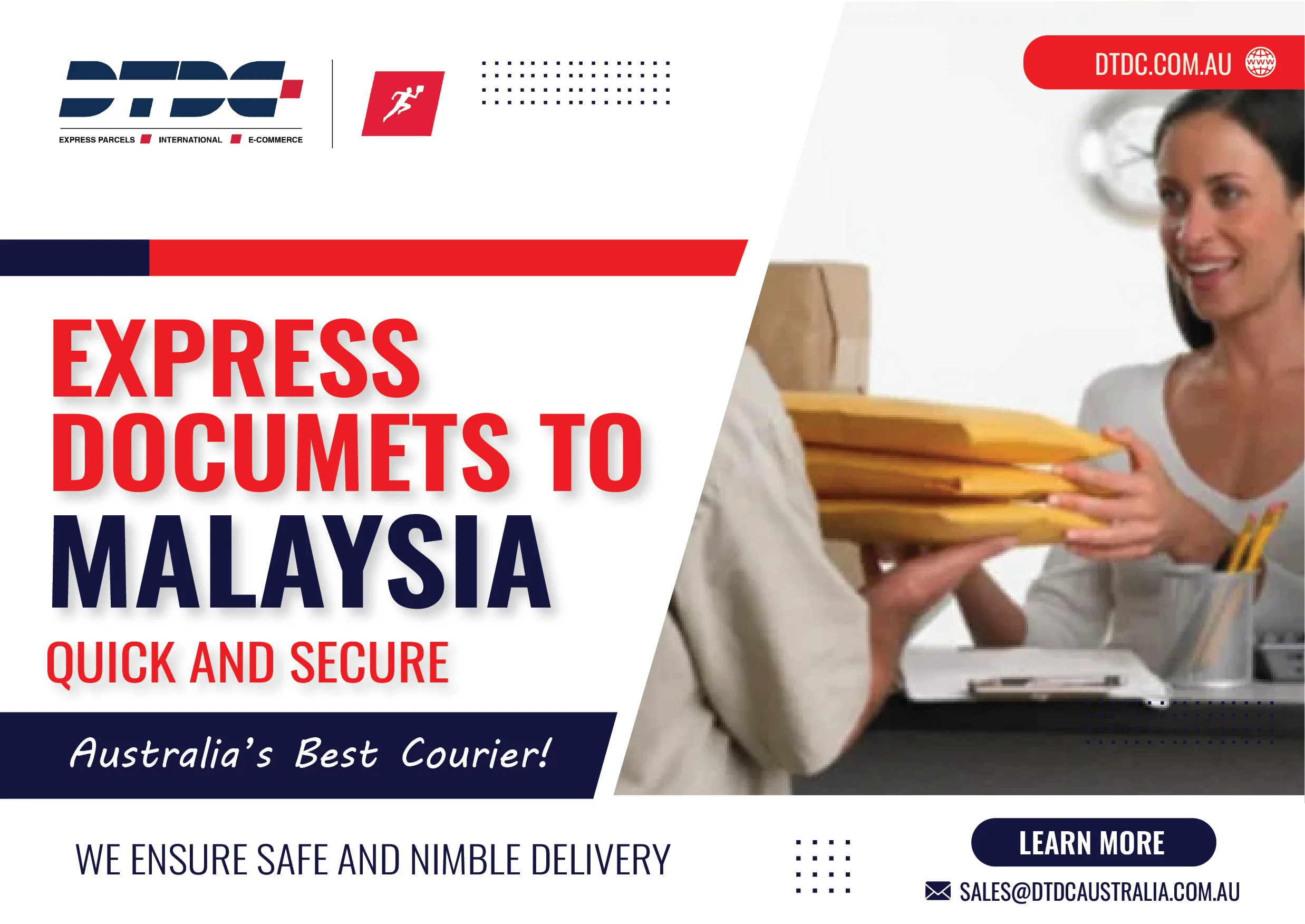 Express Documents to Malaysia - DTDC Australia