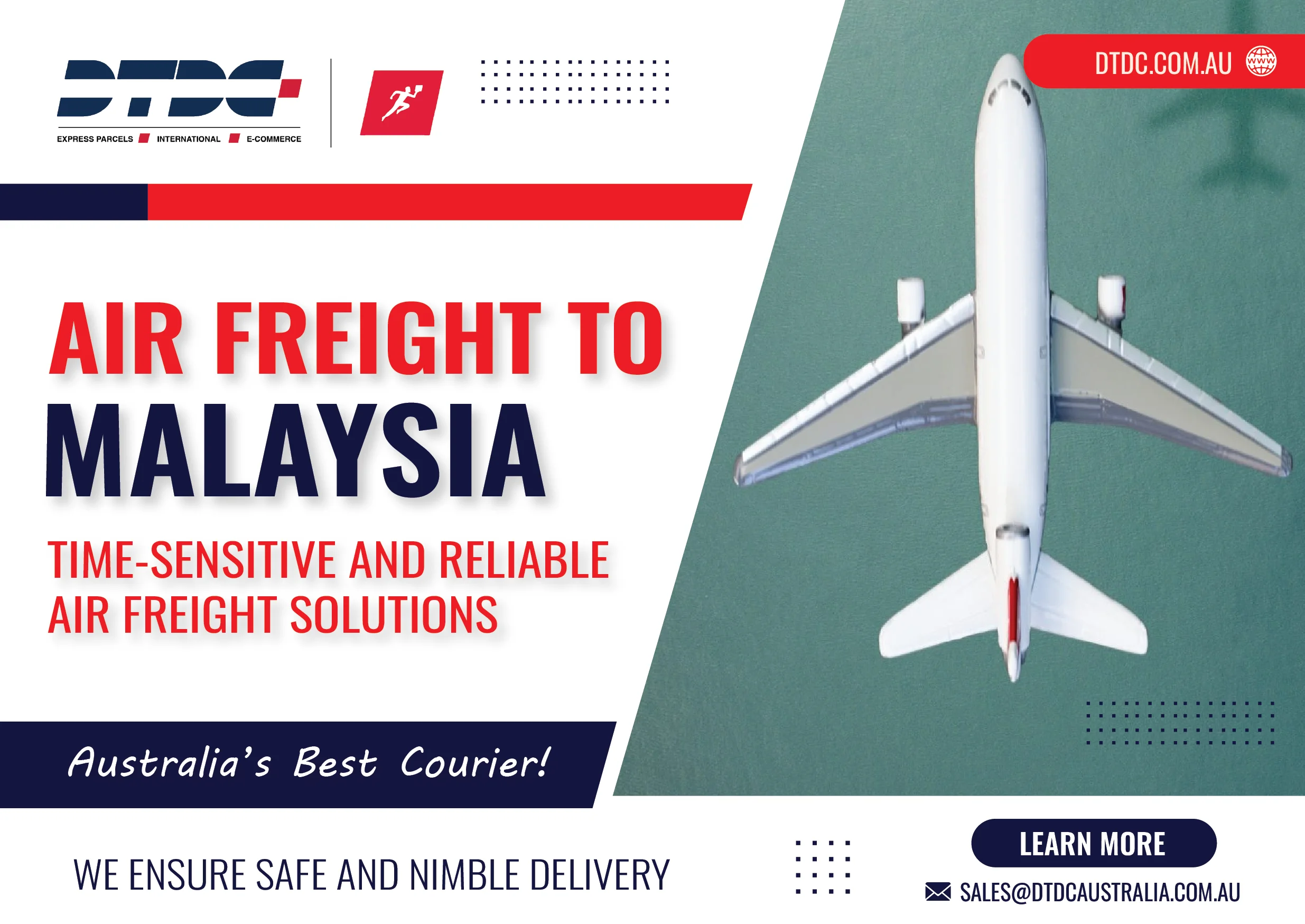 Air Freight to Malaysia - DTDC Australia