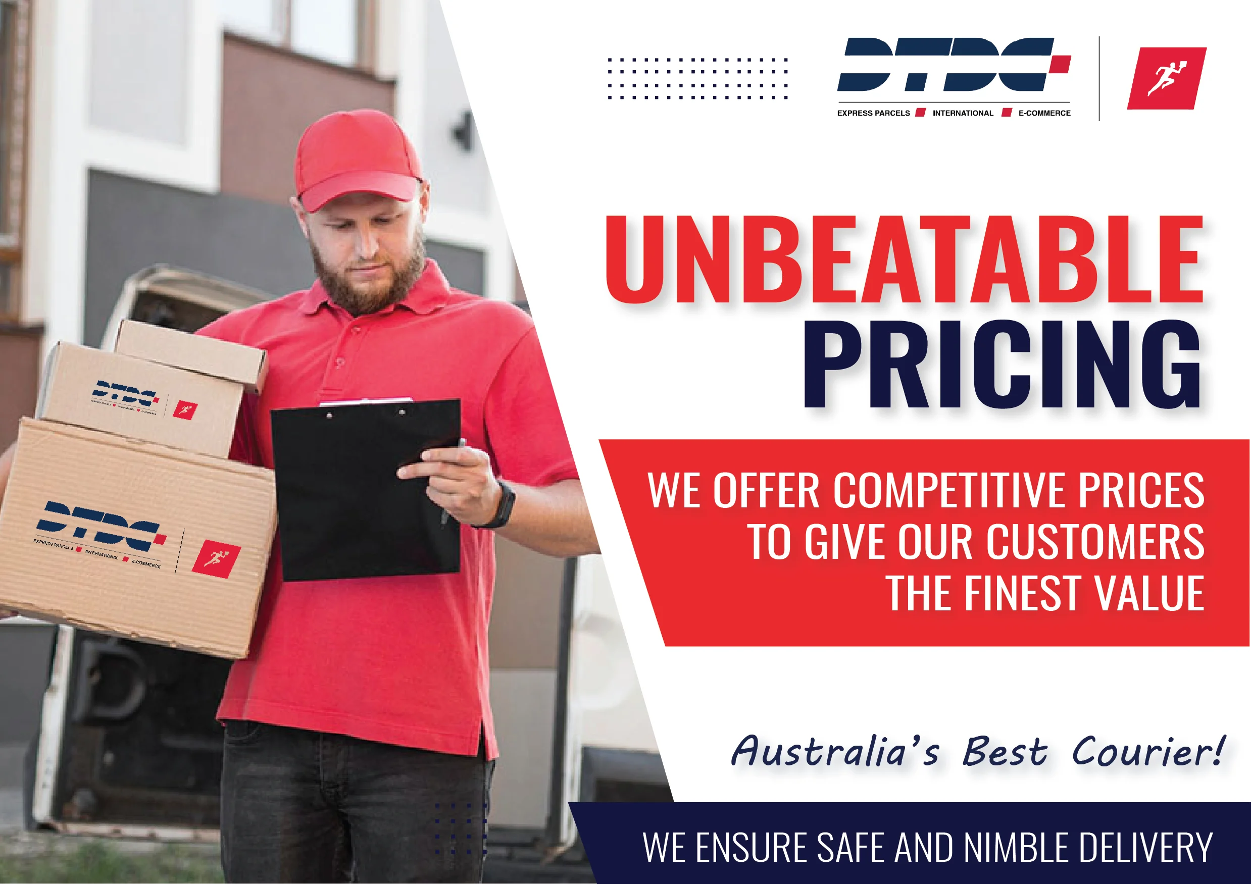 Unbeatable pricing for courier services - DTDC Australia