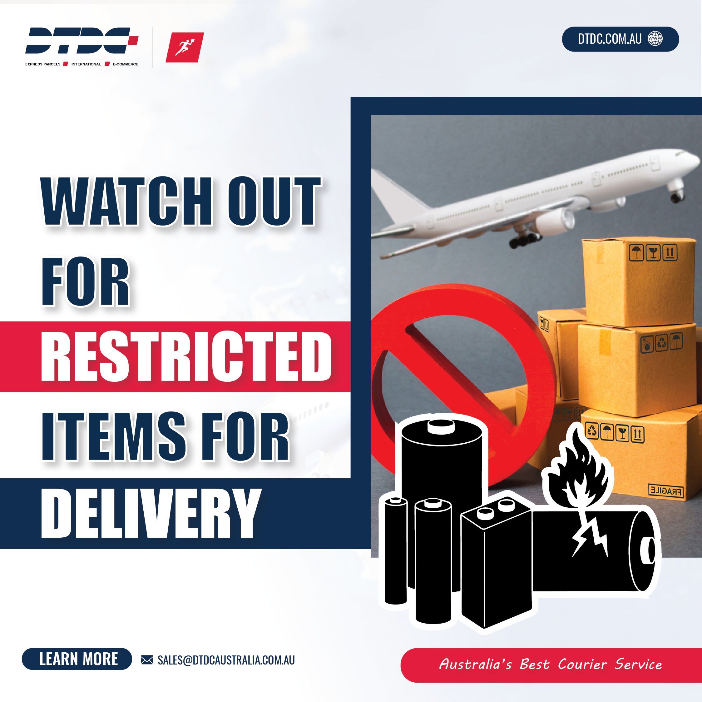 DTDC Australia - Prohibited and Restricted Items