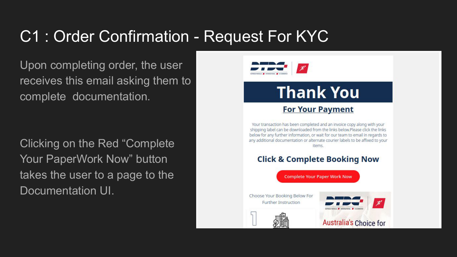 Request for KYC for Hassle free Delivery with DTDC