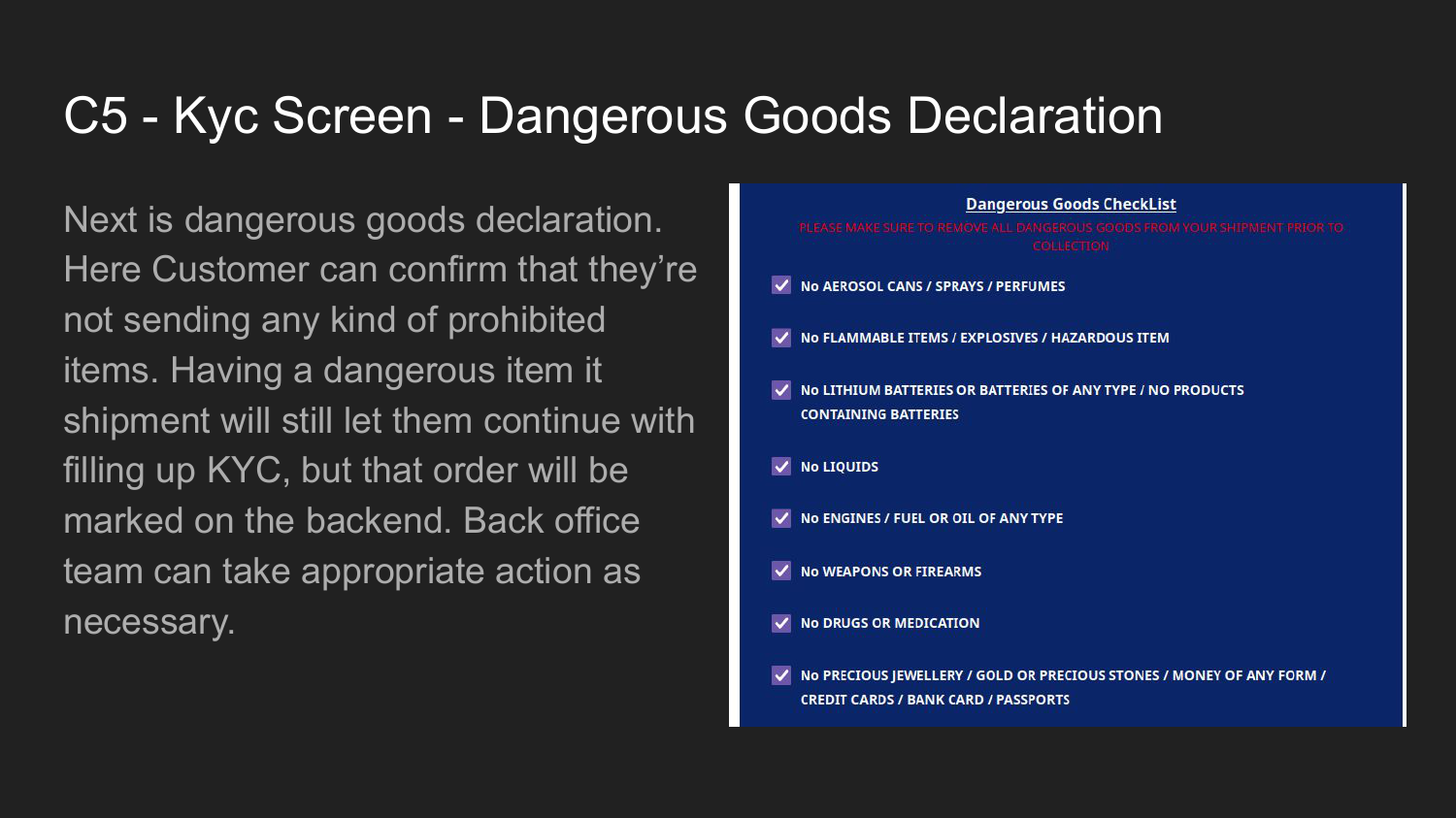 Dangerous goods declaration for hassle free delivery with DTDC 