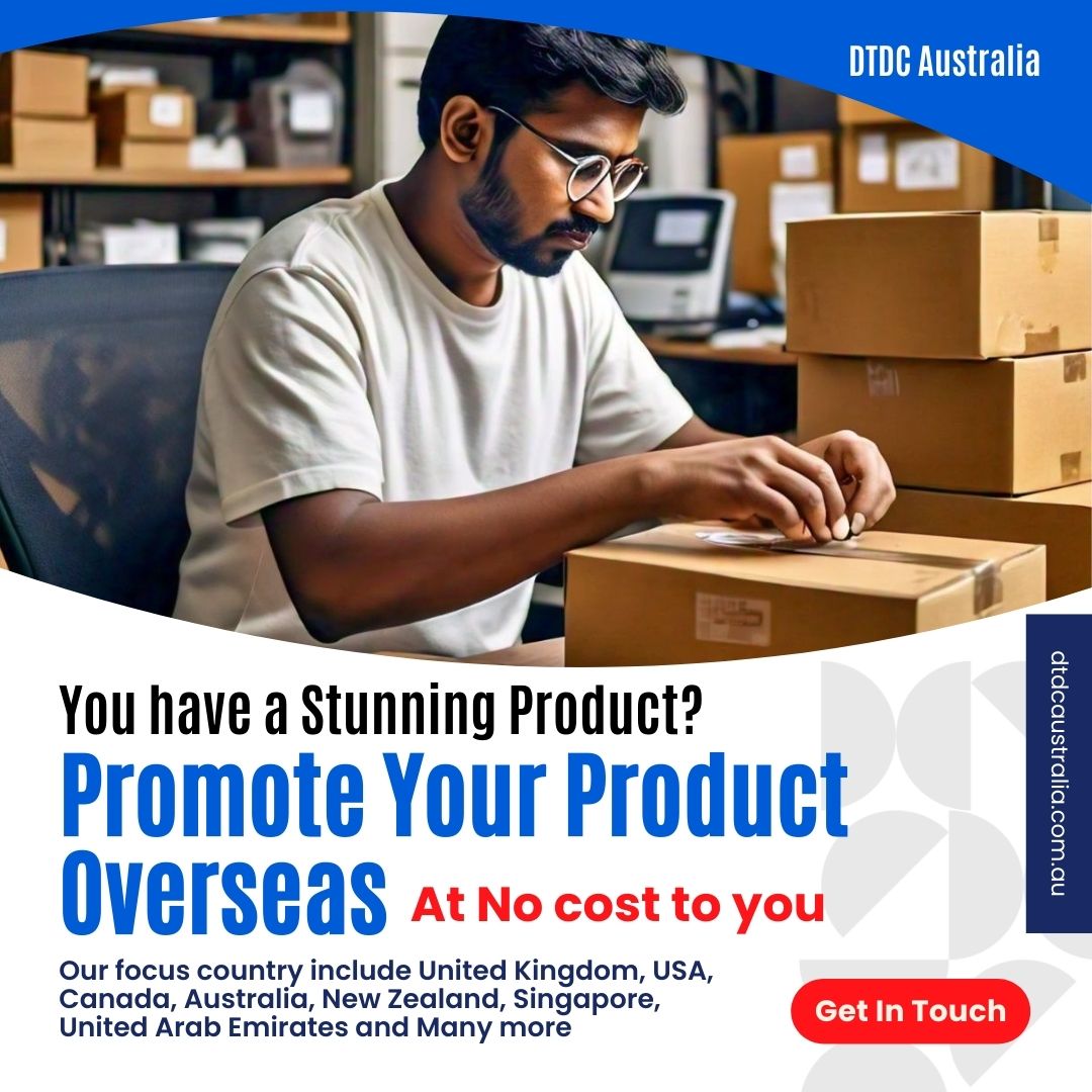 Promote your product overseas - DTDC Australia