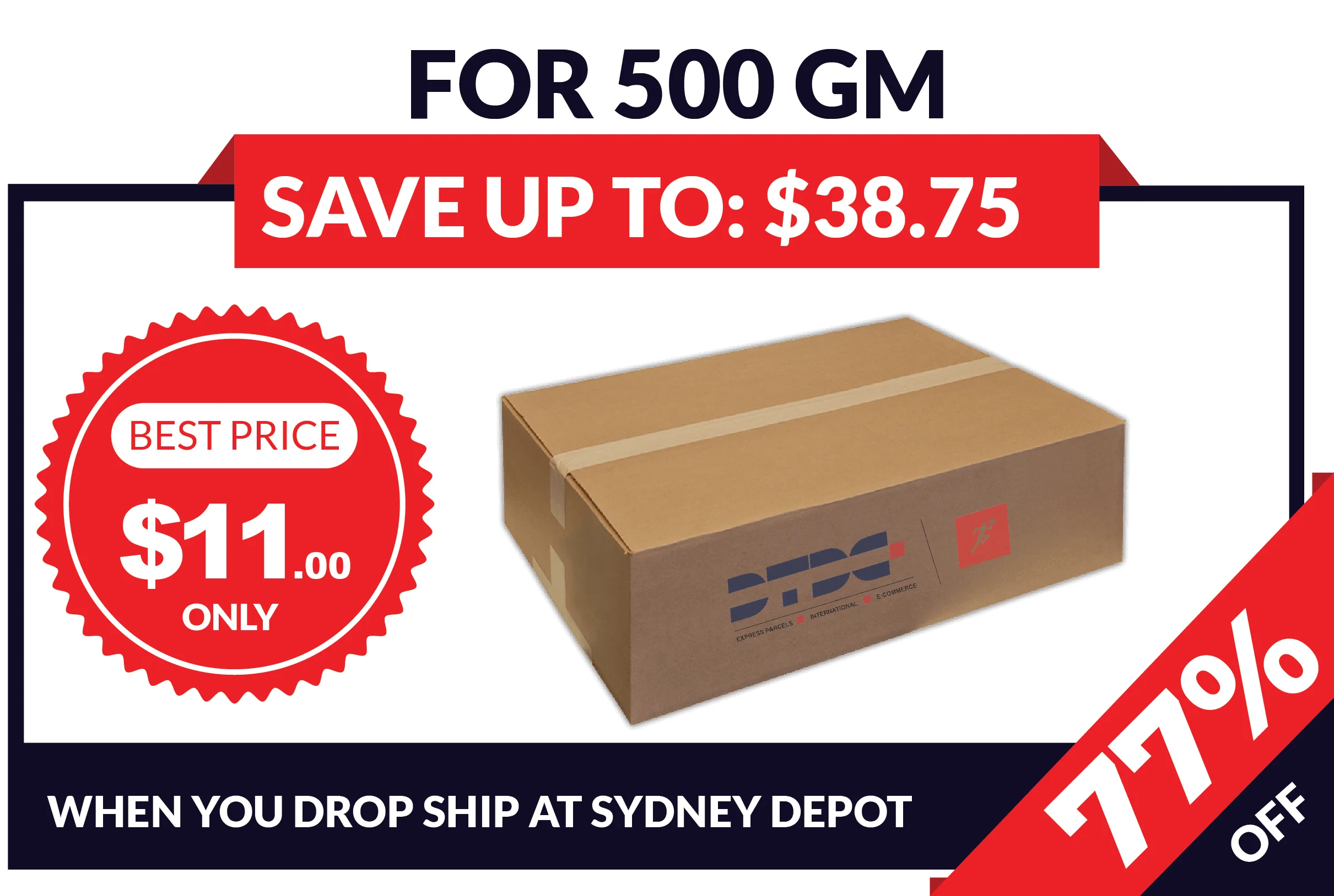 Price for 500GM parcel - DTDC Australia