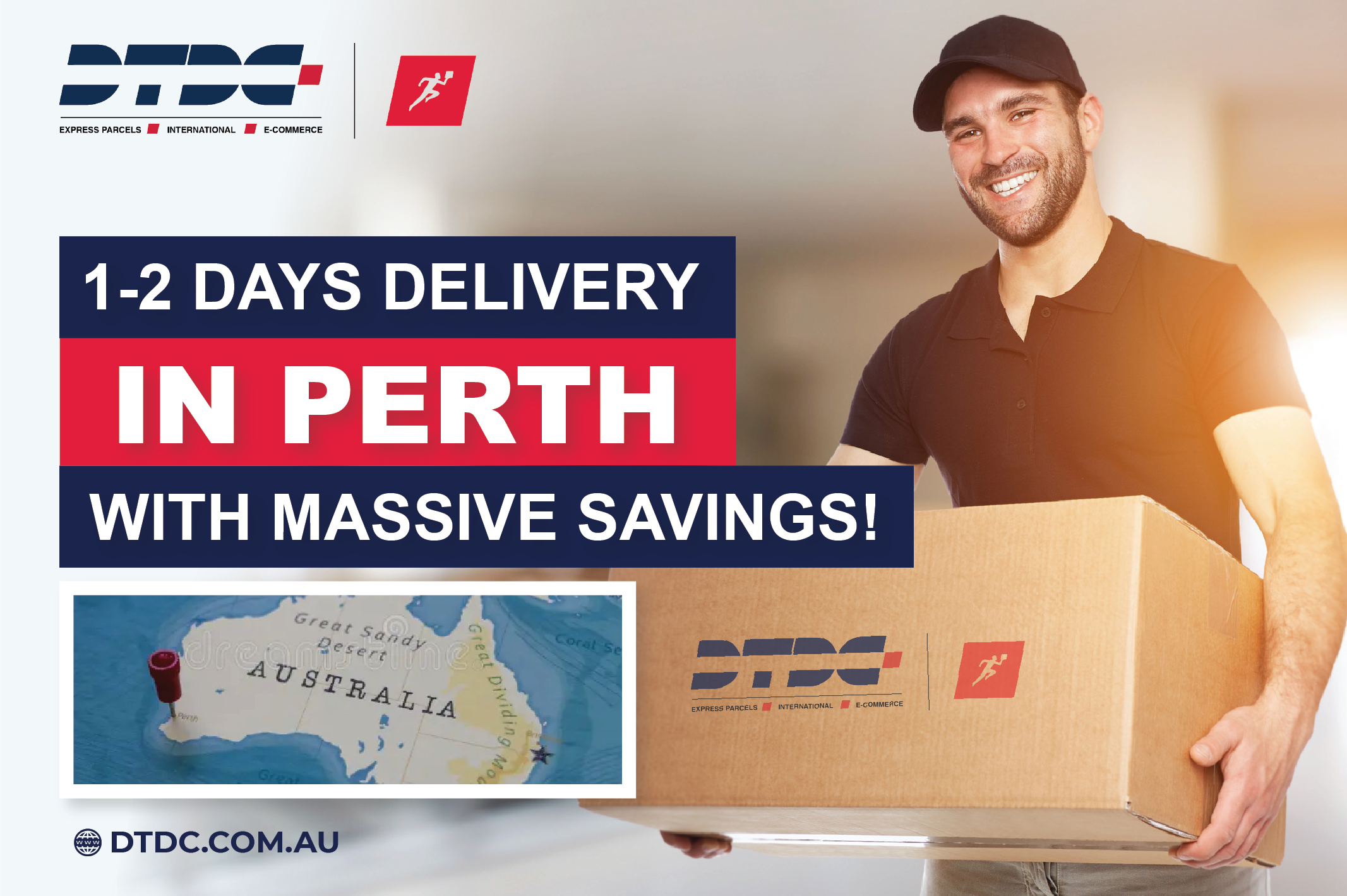 1-2 Days Delivery in Perth - Massive Savings - DTDC Australia