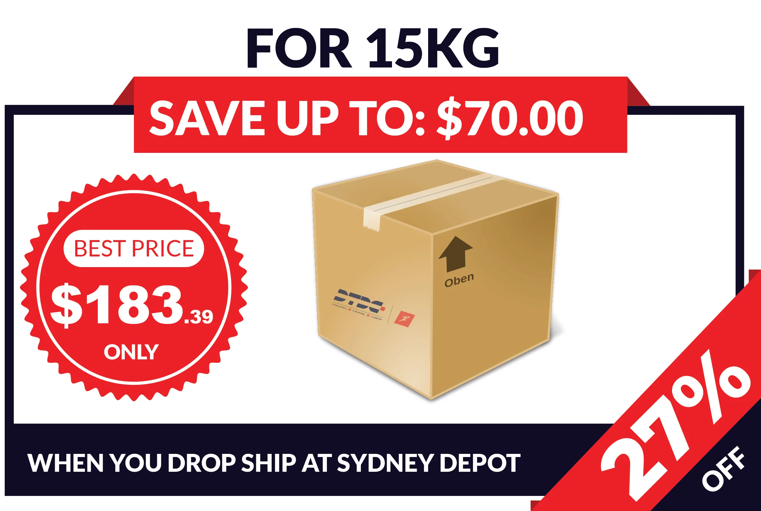 Price for 15 kg parcel - DTDC Australia