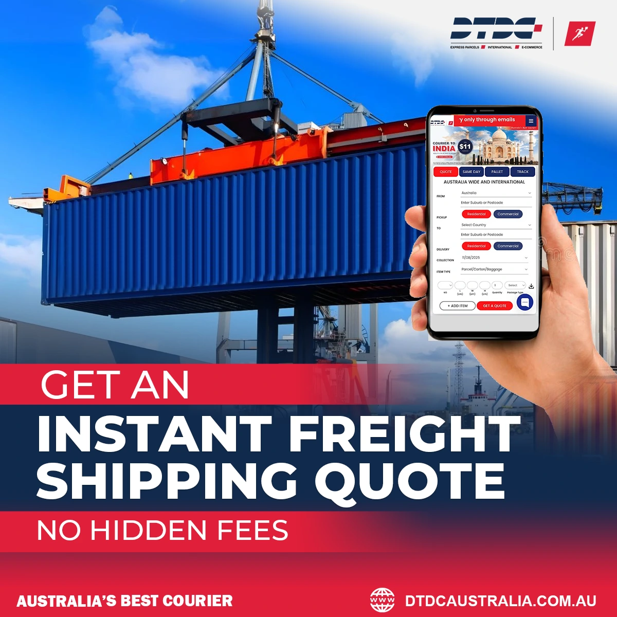 Get an Instant Freight Shipping Quote- No Hidden Fees